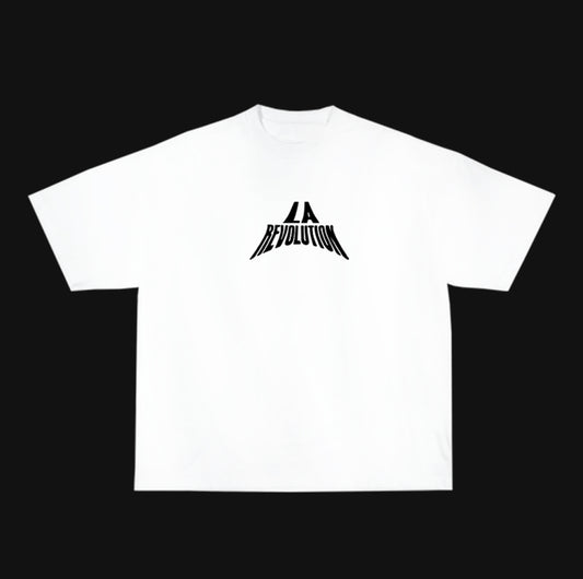 LR “BASE TEE” BLACK/WHITE