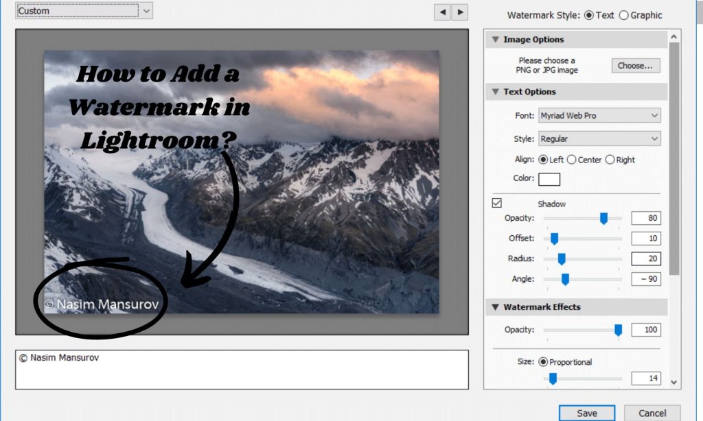 How to Add Watermark in Lightroom 1 How to Add a Watermark in Lightroom